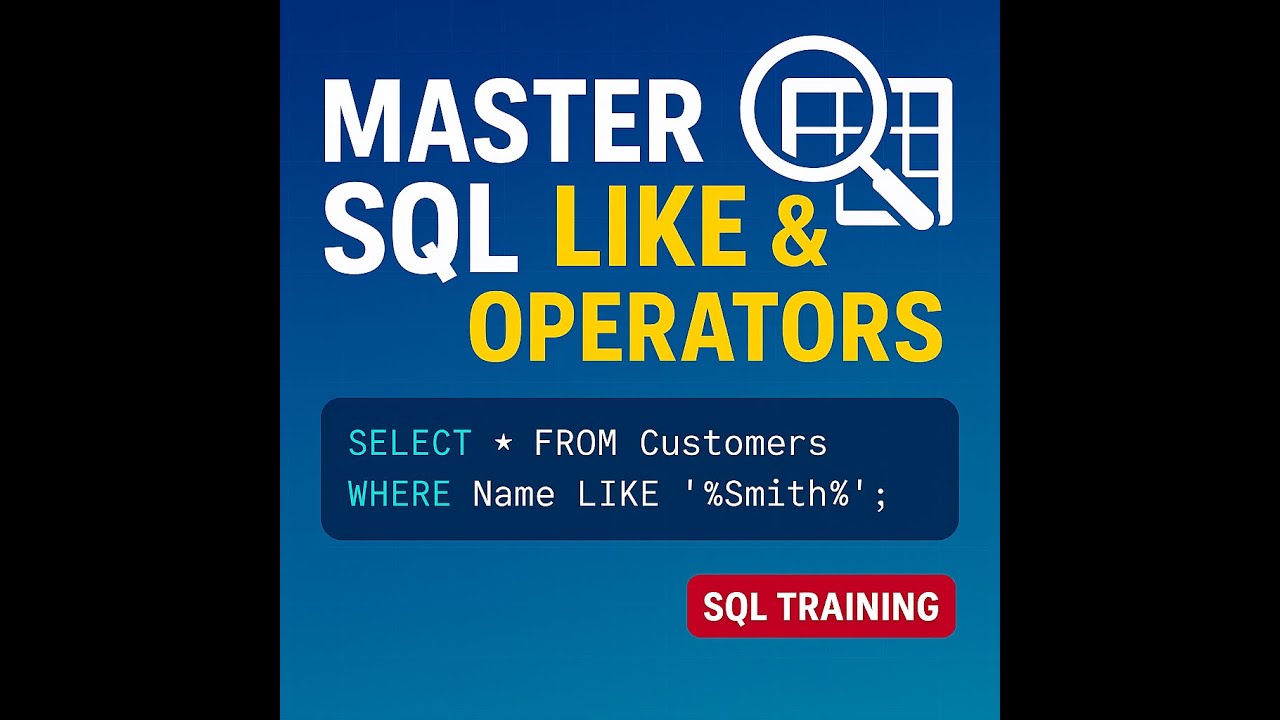 Master SQL LIKE & % Operators | SQL Training for Beginners & SQL Server