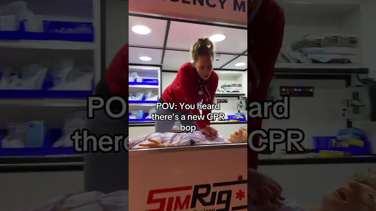 CPR Bops Hit Different in EMS Training! 🚑🔥🎶 (Thanks to the SimRig)