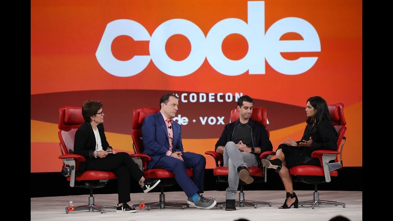 Twitter executives Kayvon Beykpour and Vijaya Gadde | Code 2019