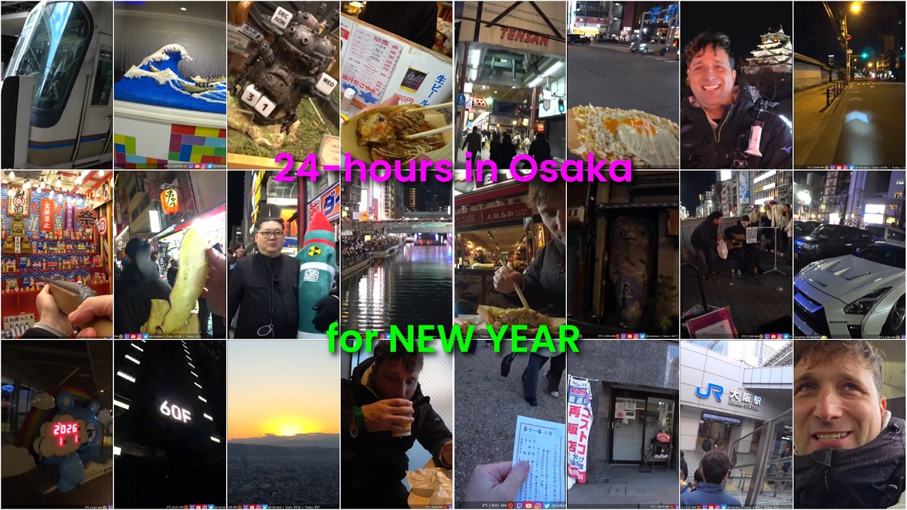 Living in Two Years in One Day: Robcdee`s 2025 to 2026 New Year in Osaka (24-hr stream)