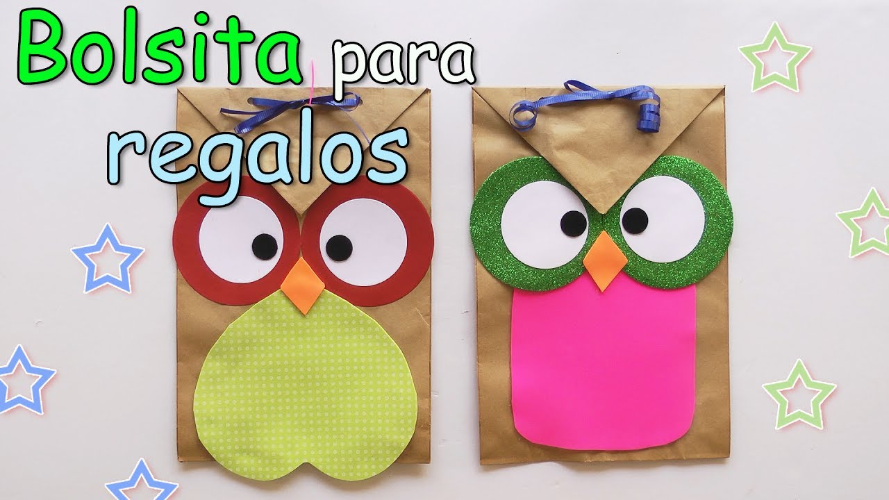 Manualidades: Bolsita para regalos - Búho - Manualidades Para Todos