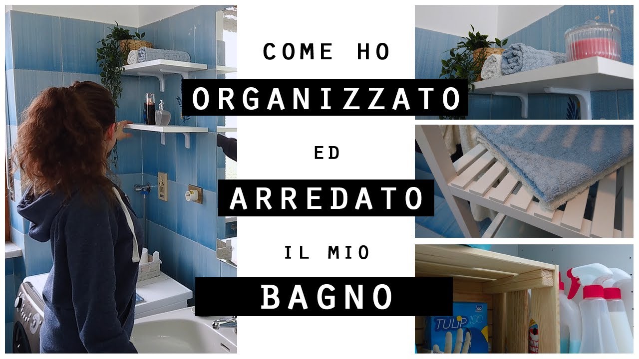 Come ho ORGANIZZATO ed ARREDATO il mio BAGNO anni '70/Come RINNOVARE un BAGNO un po' DATATO