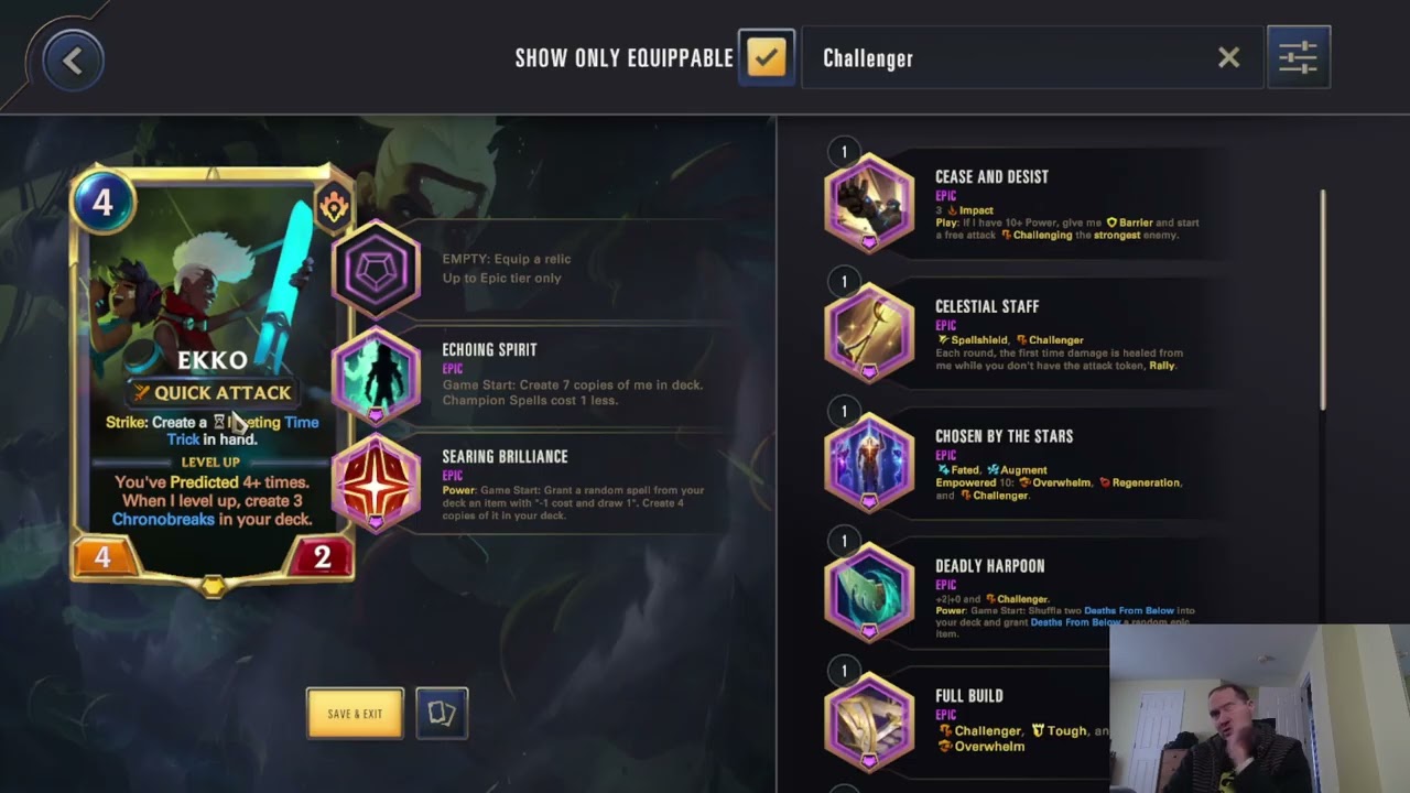 Ekko breakdown for relic build options