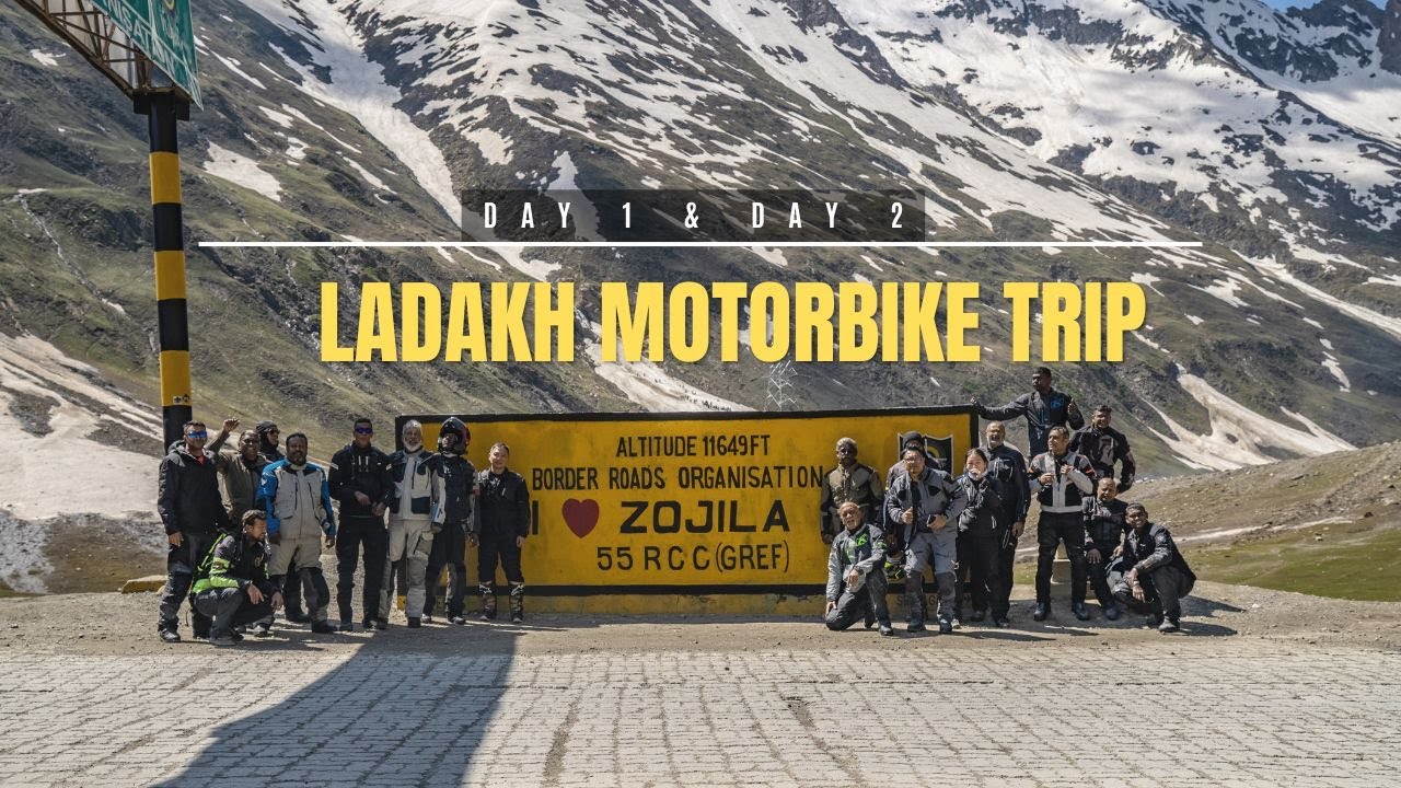 LADAKH MOTORBIKR TRIP 2024 DAY 1 - DAY 2  ( Singapore Rider ) 4K