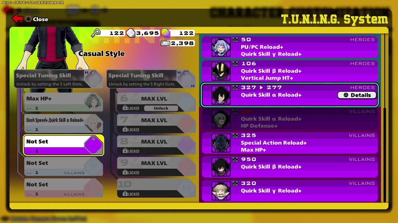 Rank n Customs | MY HERO ULTRA RUMBLE