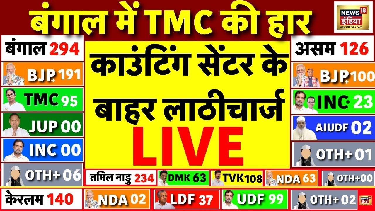 Vote Counting For Assembly Election Results 2026 Live: वोटों की गिनती | TMC VS BJP | Mamata |PM Modi