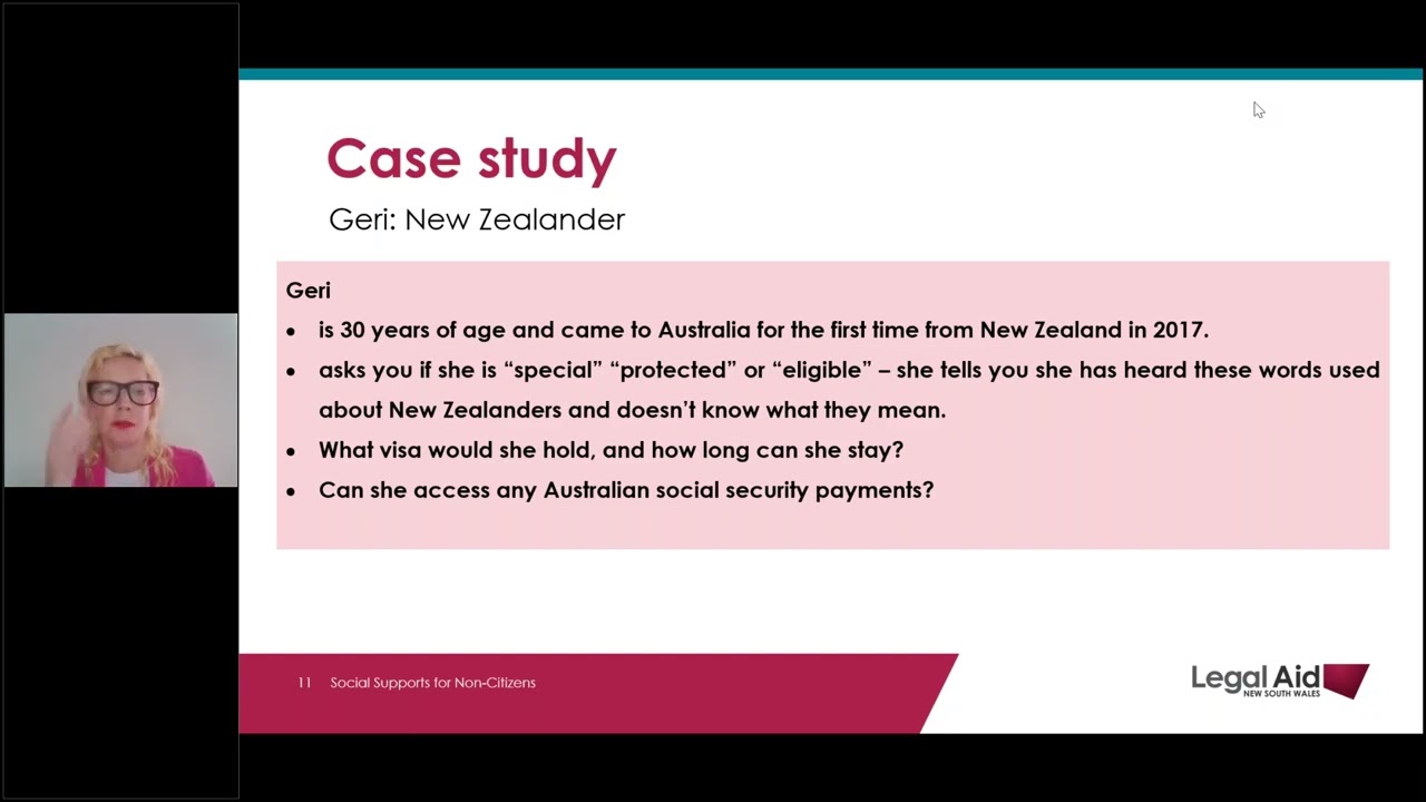 Social Supports for Non Citizens with Legal Aid NSW Immigration Team