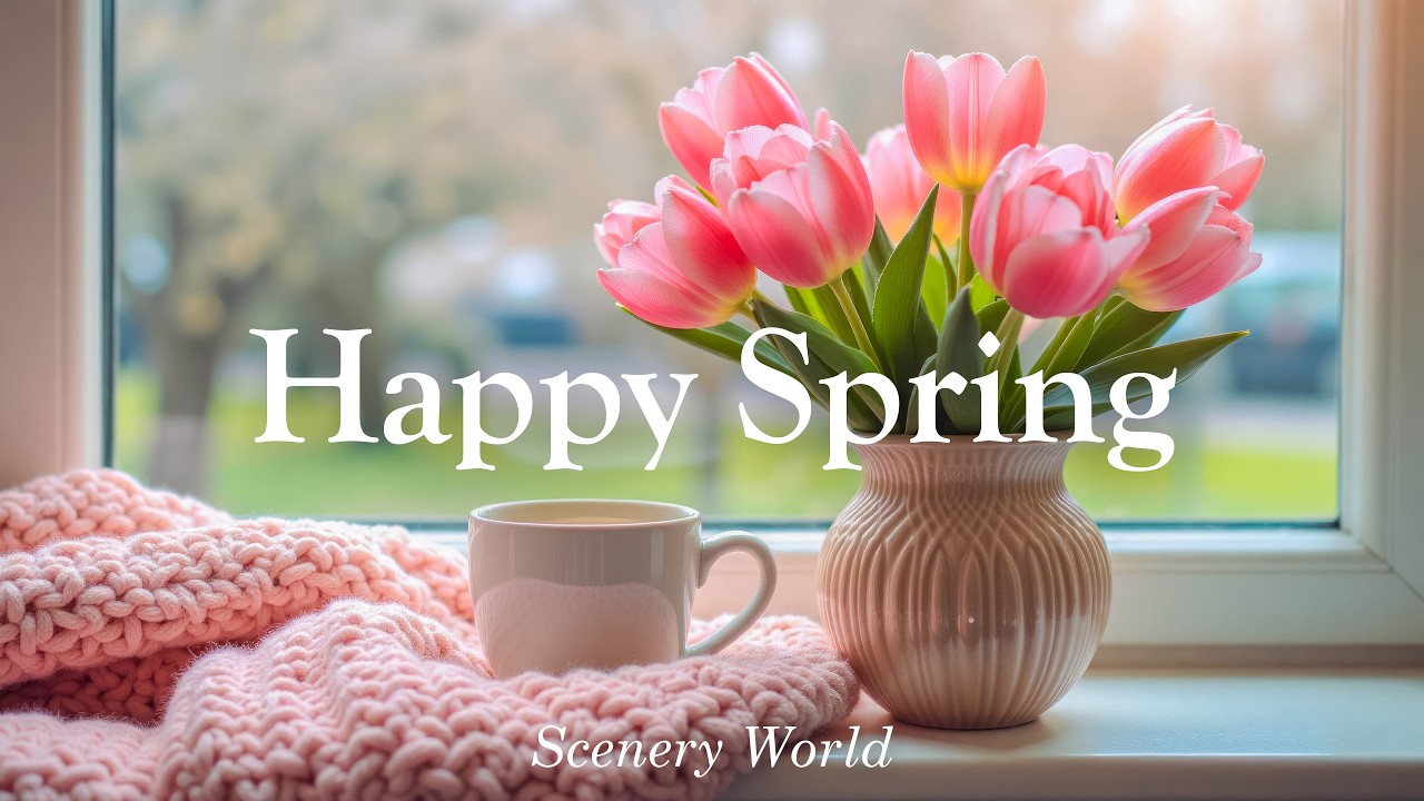 🌷 포근한 봄날의 작은 행복, 마음이 편안해지는 잔잔한 피아노 - Happy Spring | Scenery World