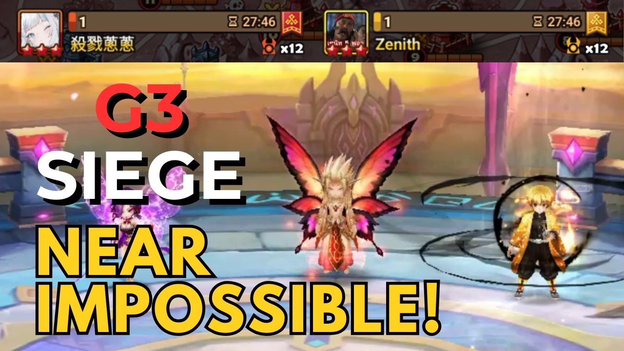 G3 SIEGE : 殺戮蔥蔥 / Zenith - How I Beat The Insanely Hard Daphnis + Wind Zenitsu META - Summoners War