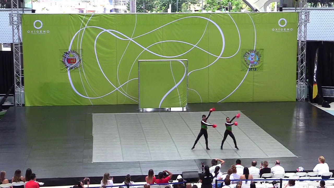 Team Mexico Doubles Freestyle Pom. II Pan American Cheerleading Championship Costa Rica 2019