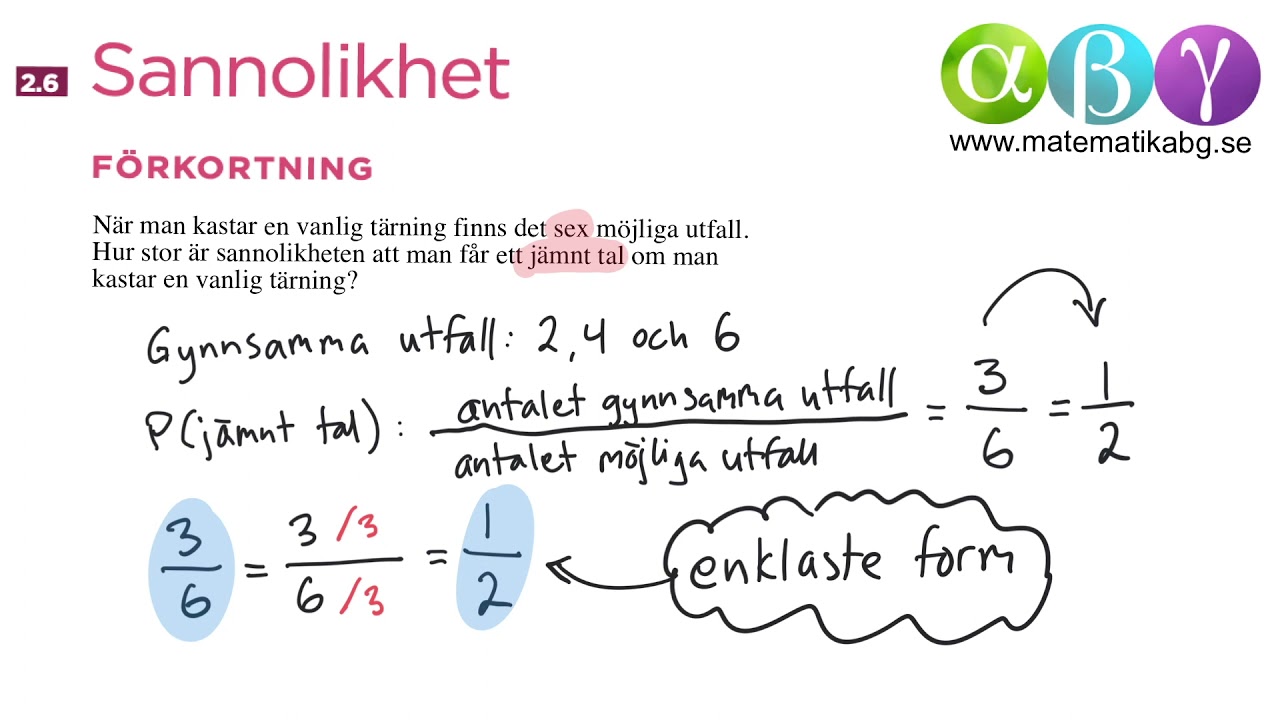 G 2.6 Sannolikhet