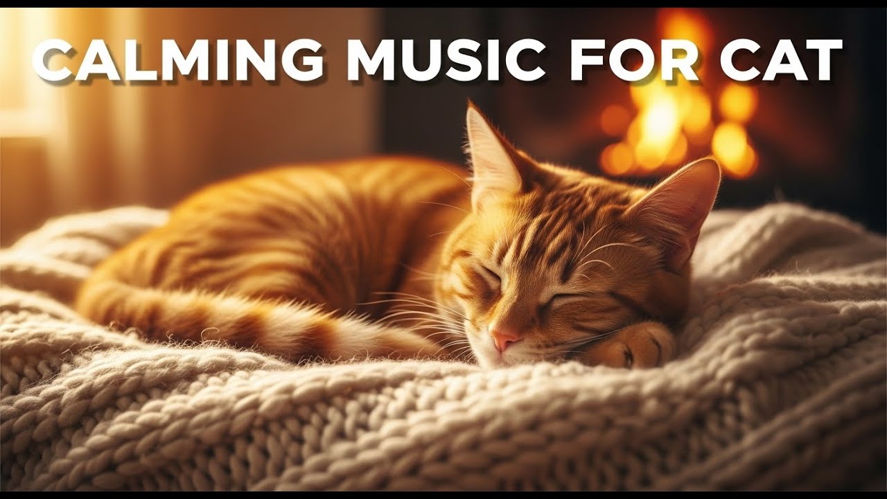 12 Hours of Soothing Cat Music for Deep Sleep 😴 : Relaxing Sounds for Anxiety Relief & Insomnia