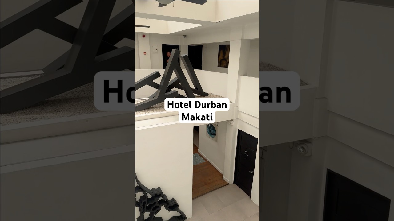 Hotel Durban Makati, Philippines - super clean, black & white deco