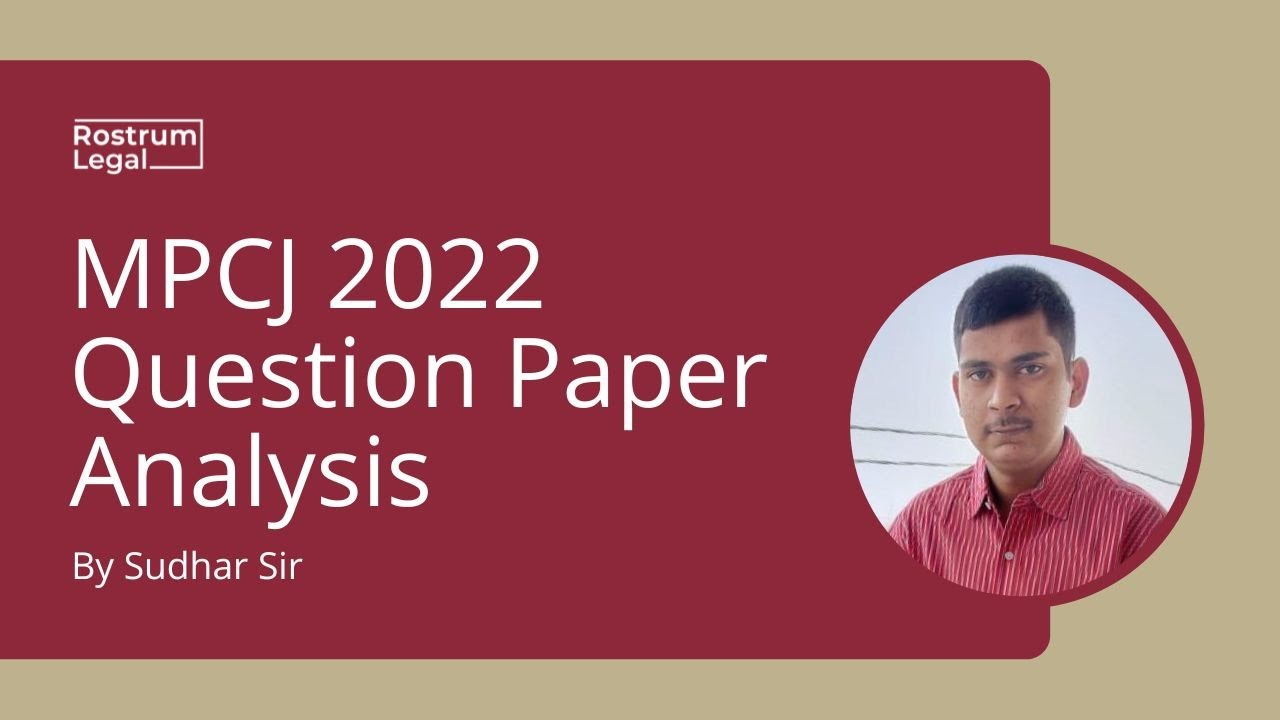 MPCJ 2022 Question Paper Analysis | MPCJ