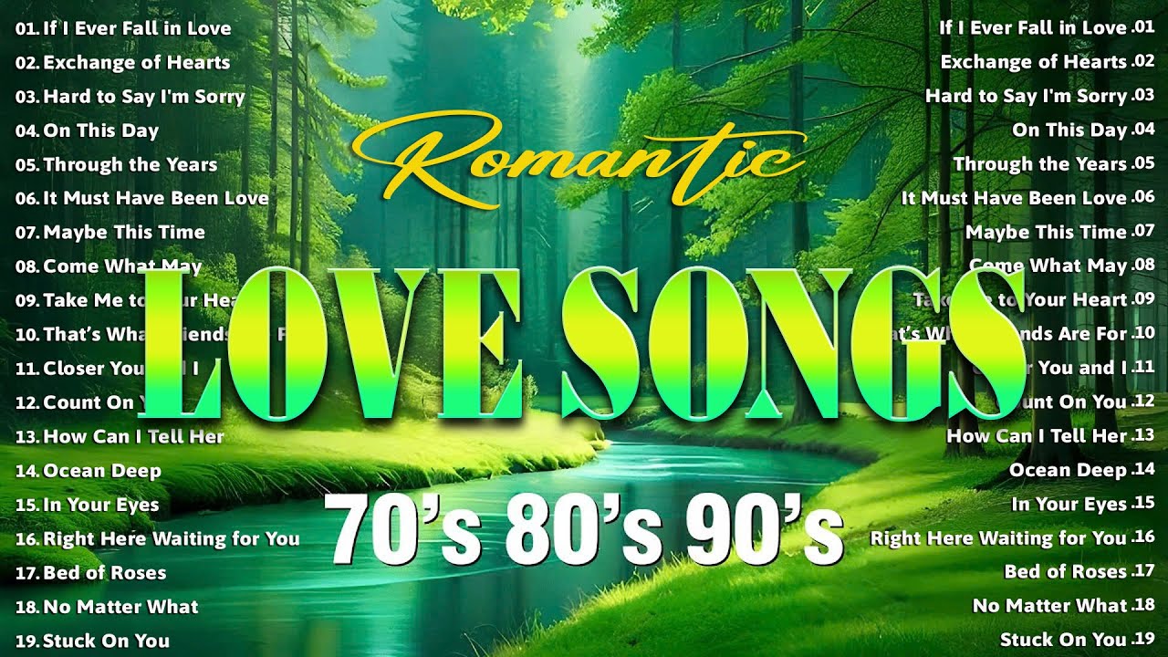 LOVE SONGS 80S 90S ♥ OLDIES BUT GOODIES ♥ KENNY ROGERS, DAVID POMERANZ, CHER & PETER CETERA...