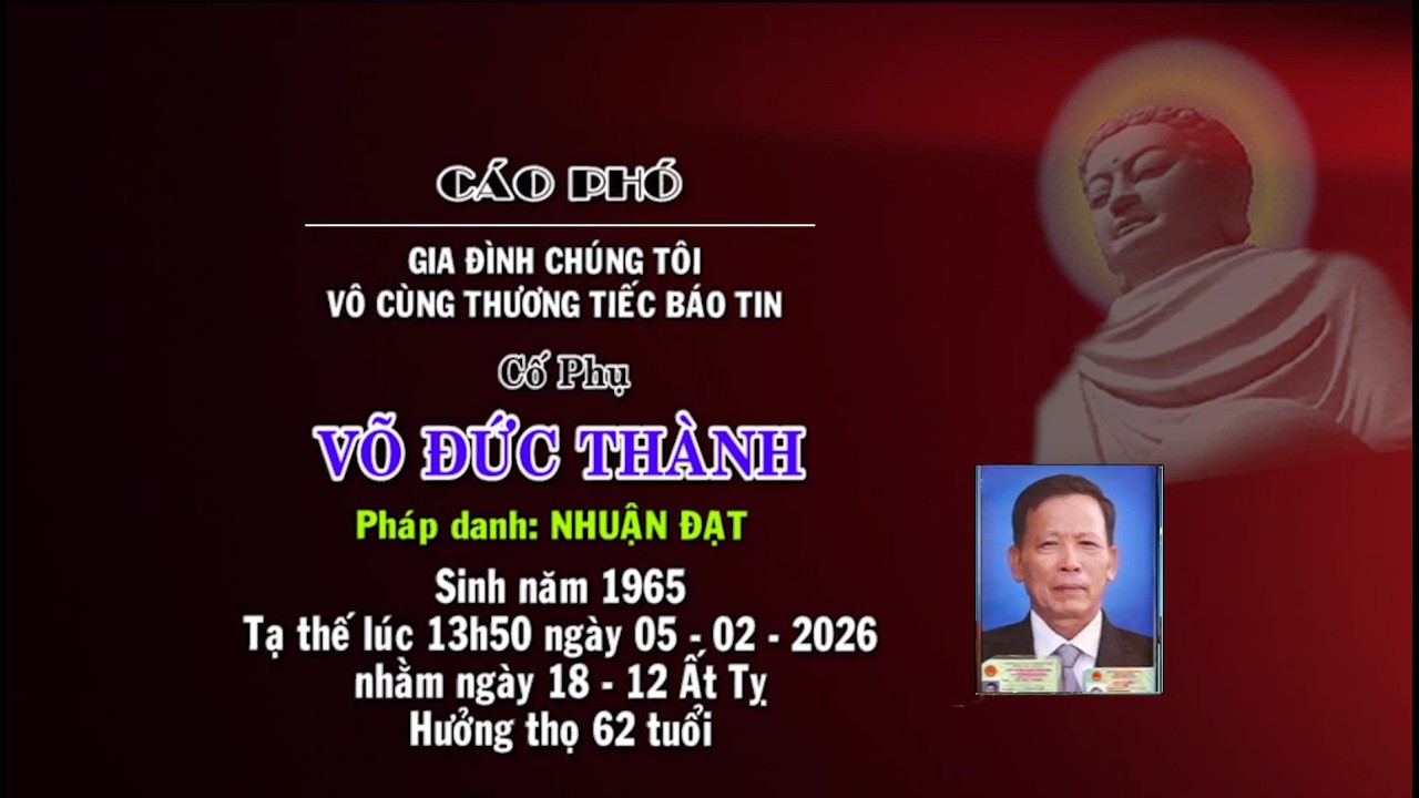 LỄ TANG CỐ PHỤ VÕ ĐỨC THÀNH