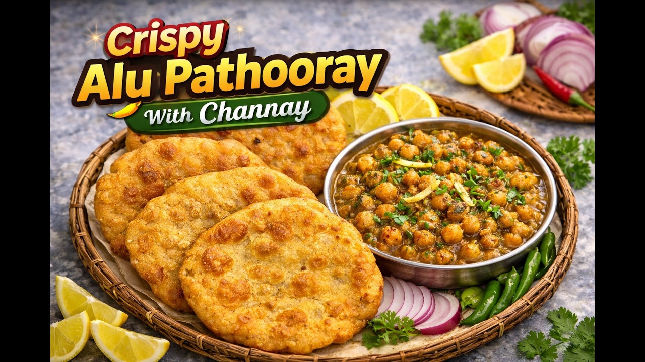 Golden Crispy Alu Pathooray With Spicy Channay | Street Style Aftaari | Season 6 Ep 17 | #SFBF