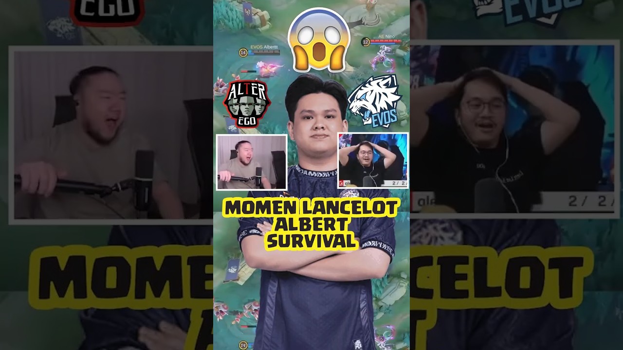 😱 GELO!! LANCELOT ALBERT. REAKSI STREAMER LIHAT LANCELOT ALBERT #evos #alterego #albert