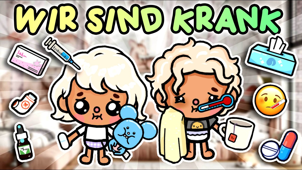 🌡️ DIE KINDER SIND KRANK 🤒 ÄSTHETIK FAMILIEN STORY 💚 BESUCH IM KRANKENHAUS 🩺 DEUTSCHE TOCABOCA STORY