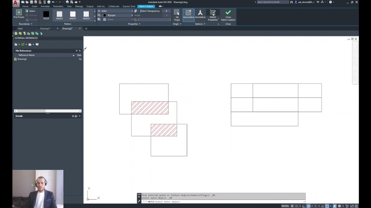 Matching an Existing Hatch AutoCAD