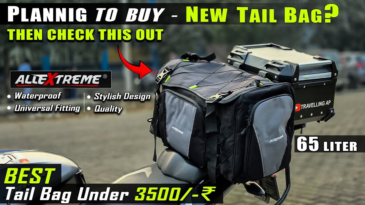 ALLEXTREME 65L TAIL BAG – Perfect for Ladakh & Long Rides! | Tail Bag Under 3500rs