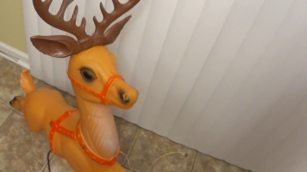 BLOW MOLD HOSPITAL (repair) - Fixing Cracks and Weak Spots with Oatey Fix-It Stick, Poloron Reindeer