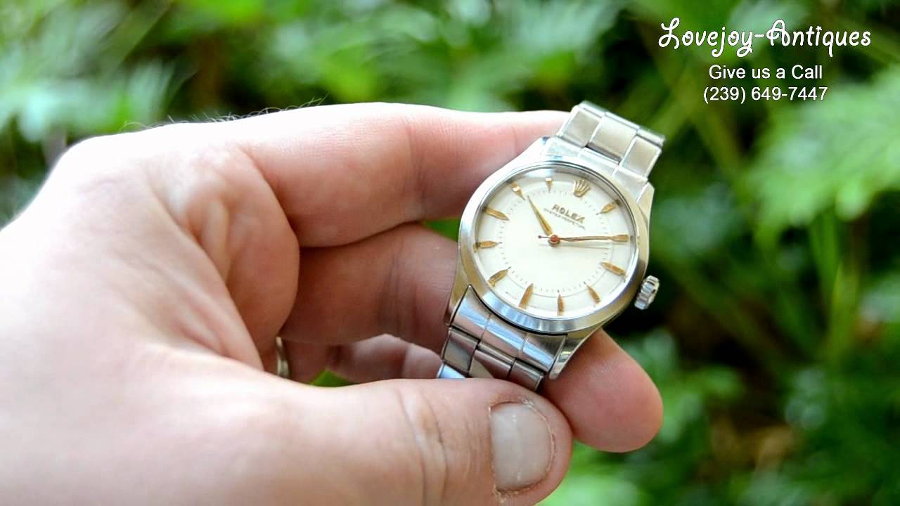 Vingate Rolex 6332 Bubble Back Era