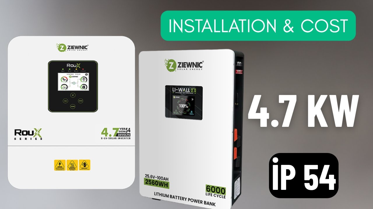 Ziewnic Roux Series 4.7kw Installation and Cost - Karachi