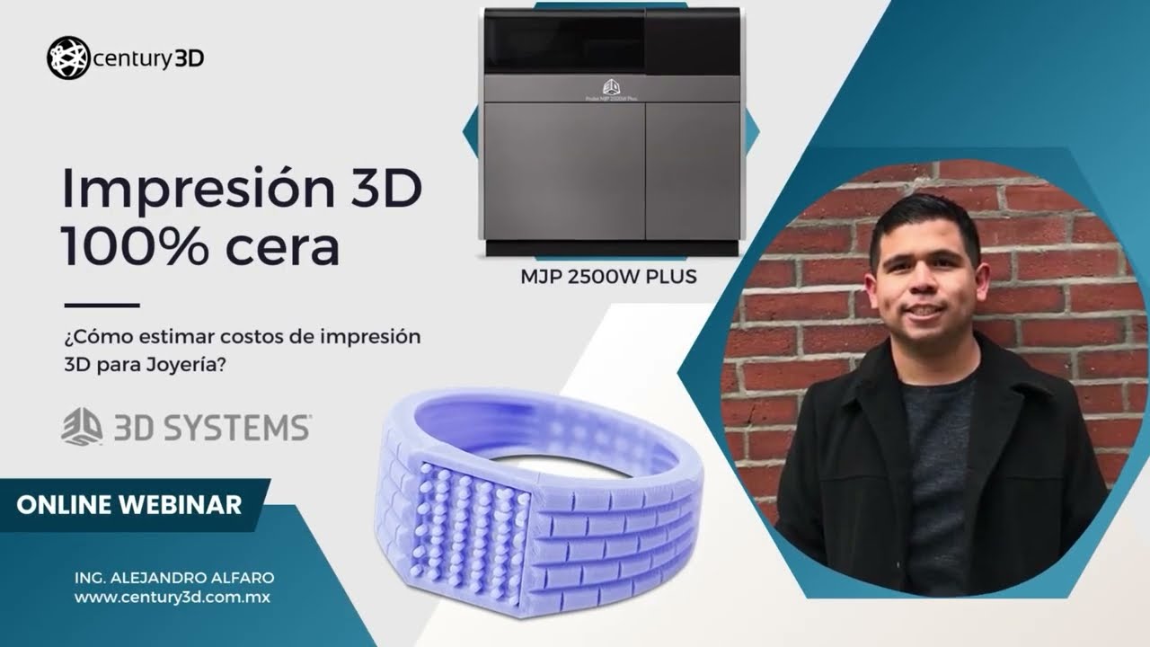 Projet MJP 2500W Plus - Caso de éxito Joyería 3D en México