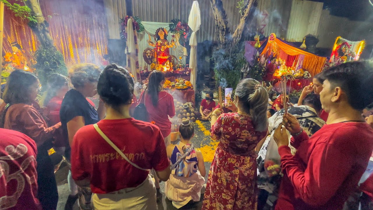 🇹🇭 Bangkok Navaratri Festival 2023 Walking Tour, One of the Most Auspicious Hindu Festivals