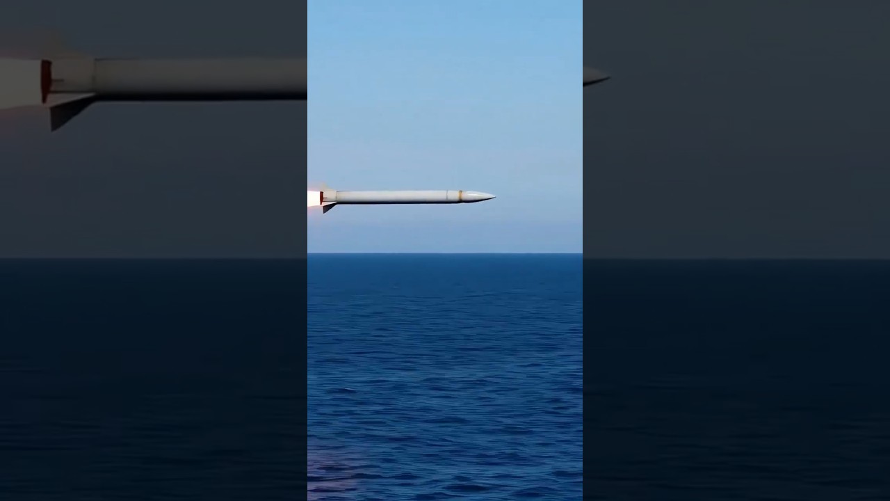 US Navy Destroyer vs Incoming Missile 🚀 | Live Fire Drill #shorts