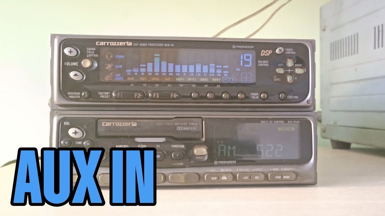 AUX in в автомагнитолу pioneer carrozzeria keh-p440+deq-44