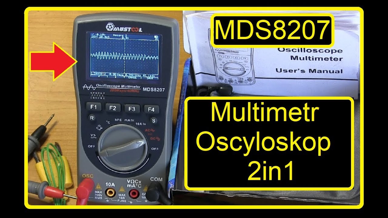Oscyloskop i Multimetr MDS8207 MUSTOOL z Banggood