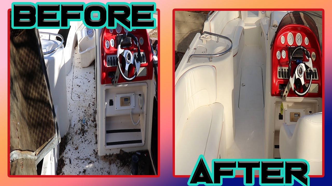 Boat Project | Cheap Boat Project | 🚤 Pt. 3 -  Mercruiser Outdrive - Cleaning Boat - New Boat Seats