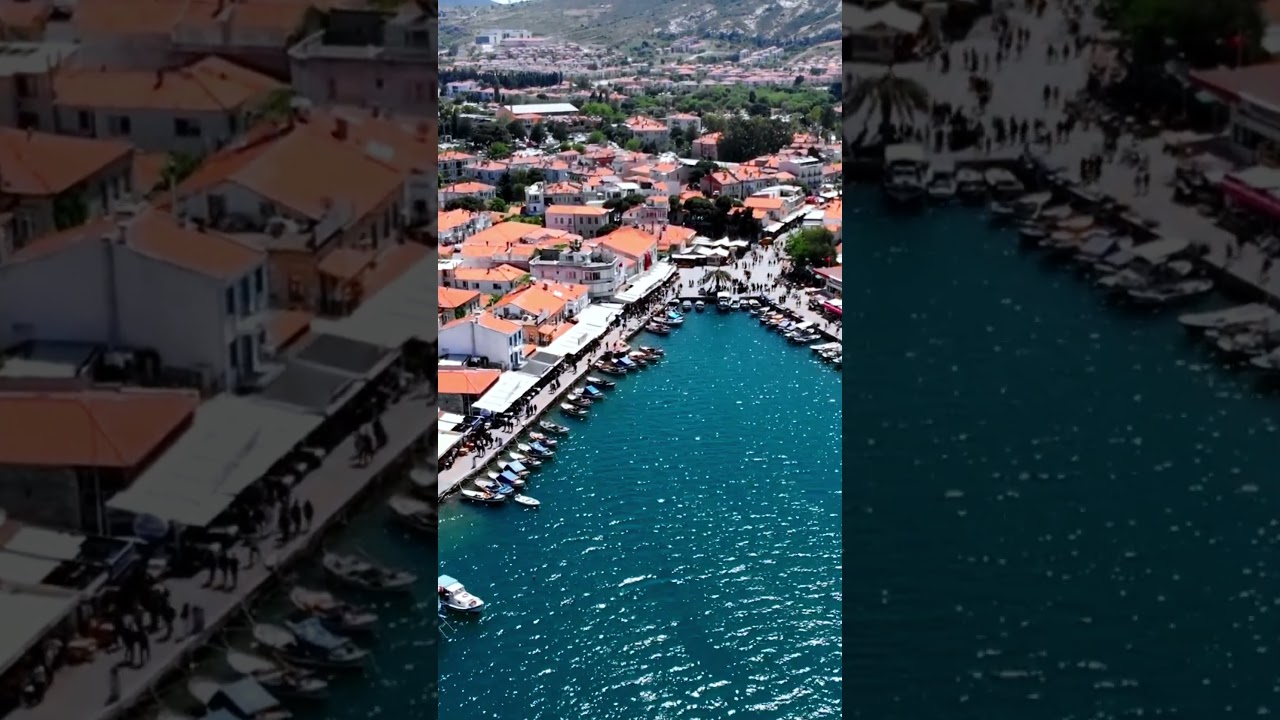 Foca, Izmir City Turkey | 4k drone view 2 #shorts #titamedia #foça #focaizmir #izmir #focaturkey