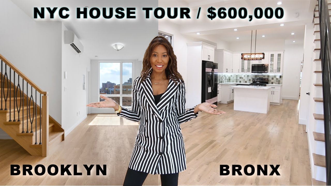 NYC House Tour * Brooklyn vs Bronx * What You Can Buy In NYC for $600K - Apartment Real Estate!