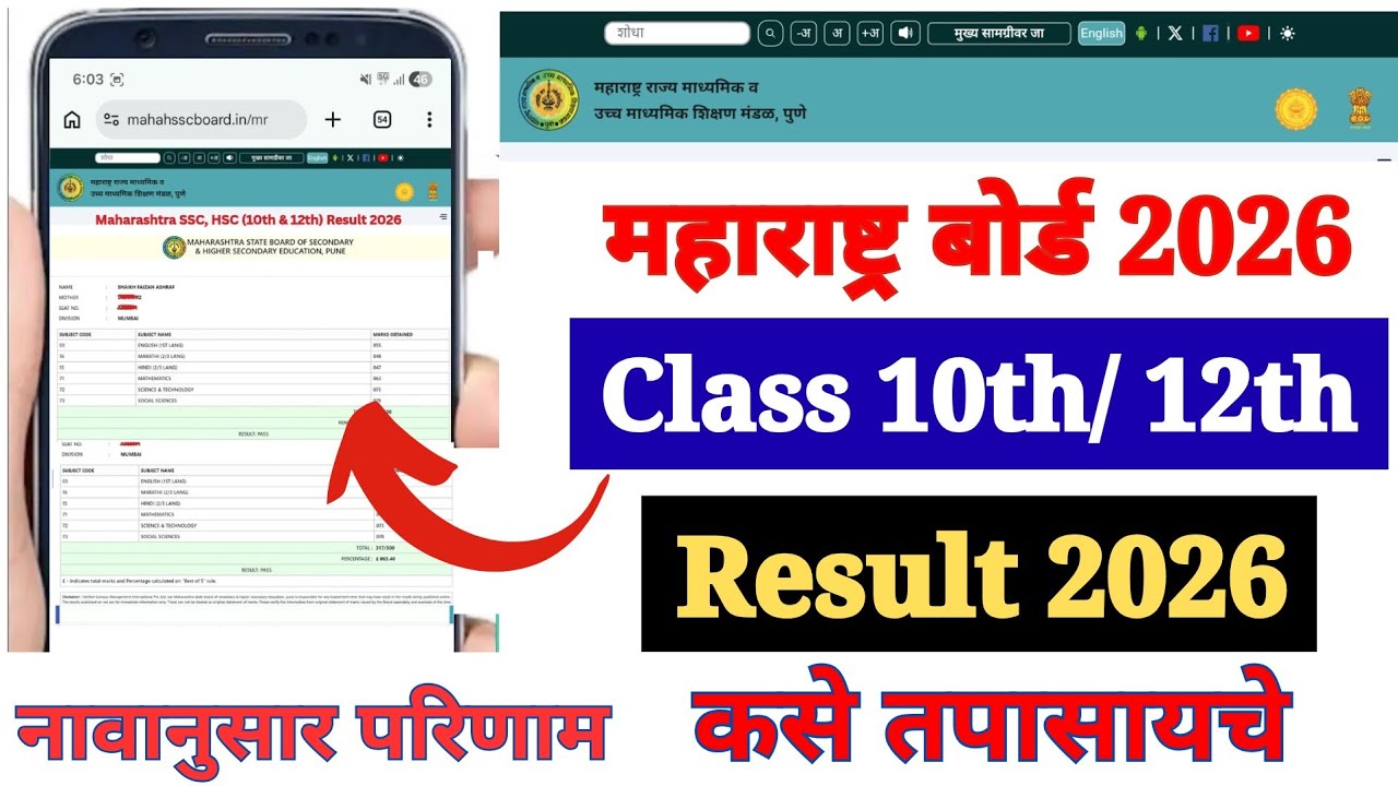 Maharashtra Board Ka Result Kaise Check Kare Class 10th & 12th 2026 ? How to Check SSC & HSC Result