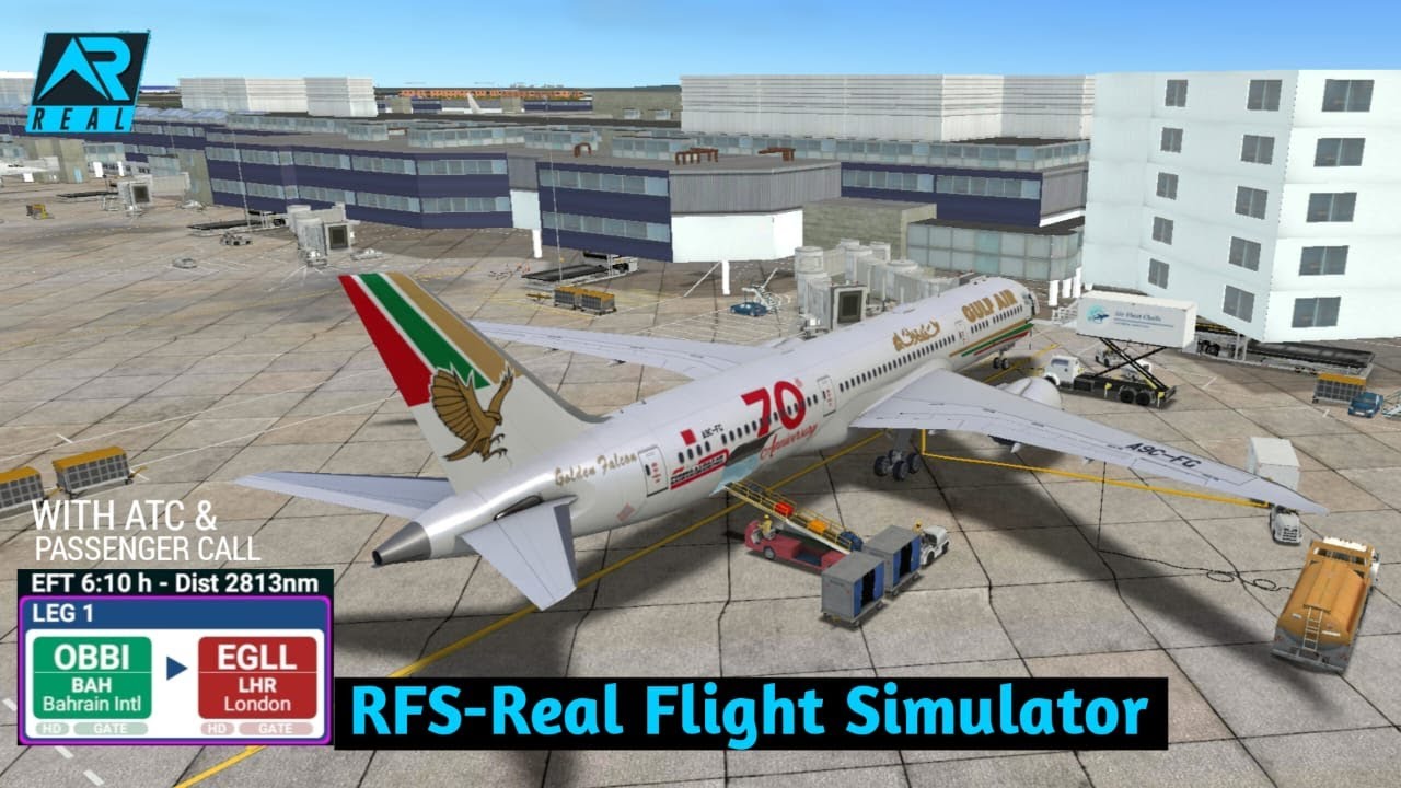 RFS - Real Flight Simulator - Bahrain to London Heathrow||Full Flight||B787||FullHD|RealRoute