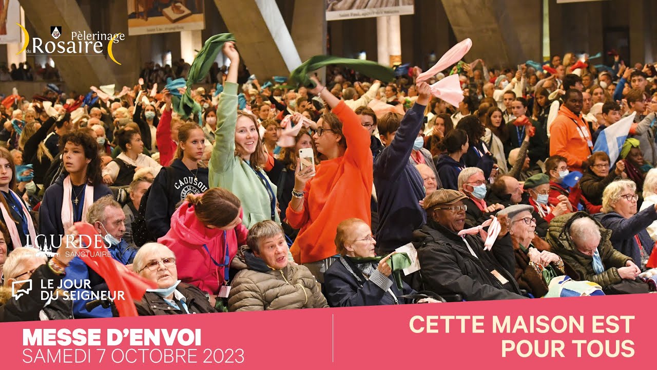 Messe d'envoi sur l'Esplanade, Pèlerinage du Rosaire, 07/10/2023, 9h