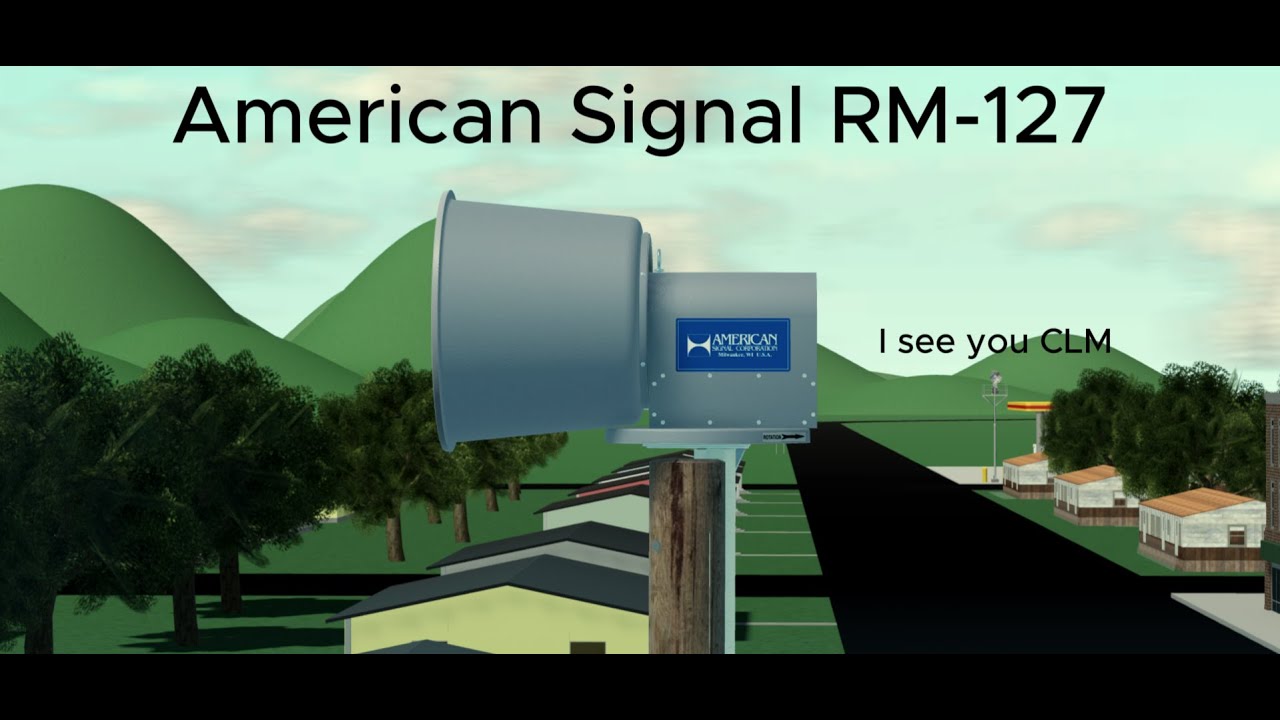 (Roblox) American Signal RM-127 siren test Alert and Attack