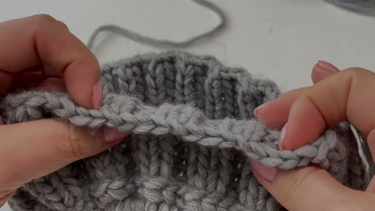 Chain cast on / Pīnītes uzmetums. Rü adījumu video skola Nr.16