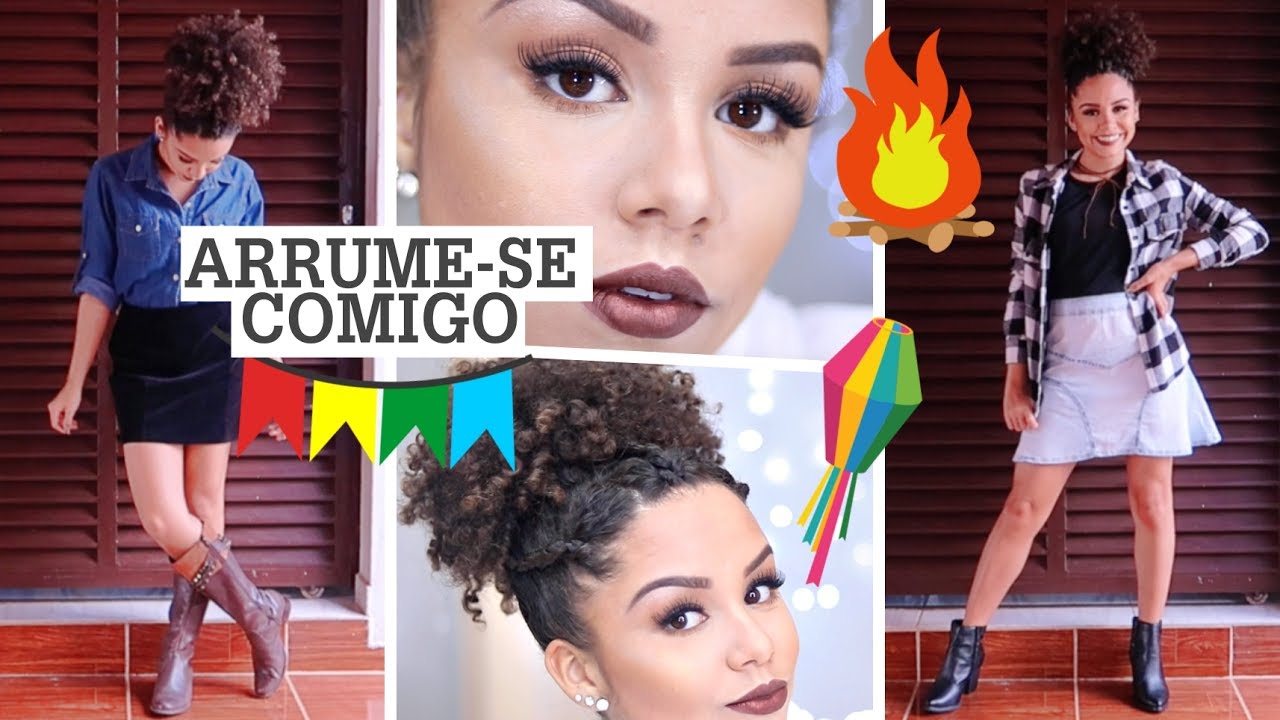 MAKE, LOOK E CABELO PRA FESTA JUNINA | #AnaTodoDia 05