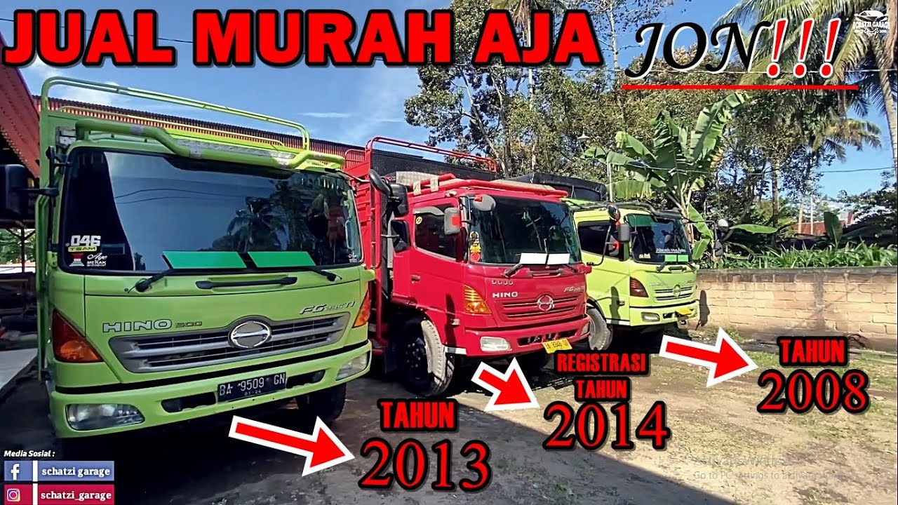 JARANG ADA GUYS!!! JUAL HINO LOHAN 3 UNIT (TAHUN 2013, REGISTRASI TAHUN 2014 & TAHUN 2008)