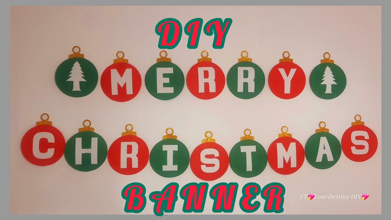 DIY CHRISTMAS BANNER V2 | EASY TO MAKE | HOW TO MAKE LETTER CUTTING | TUTORIAL VIDEO | STEP BY STEP