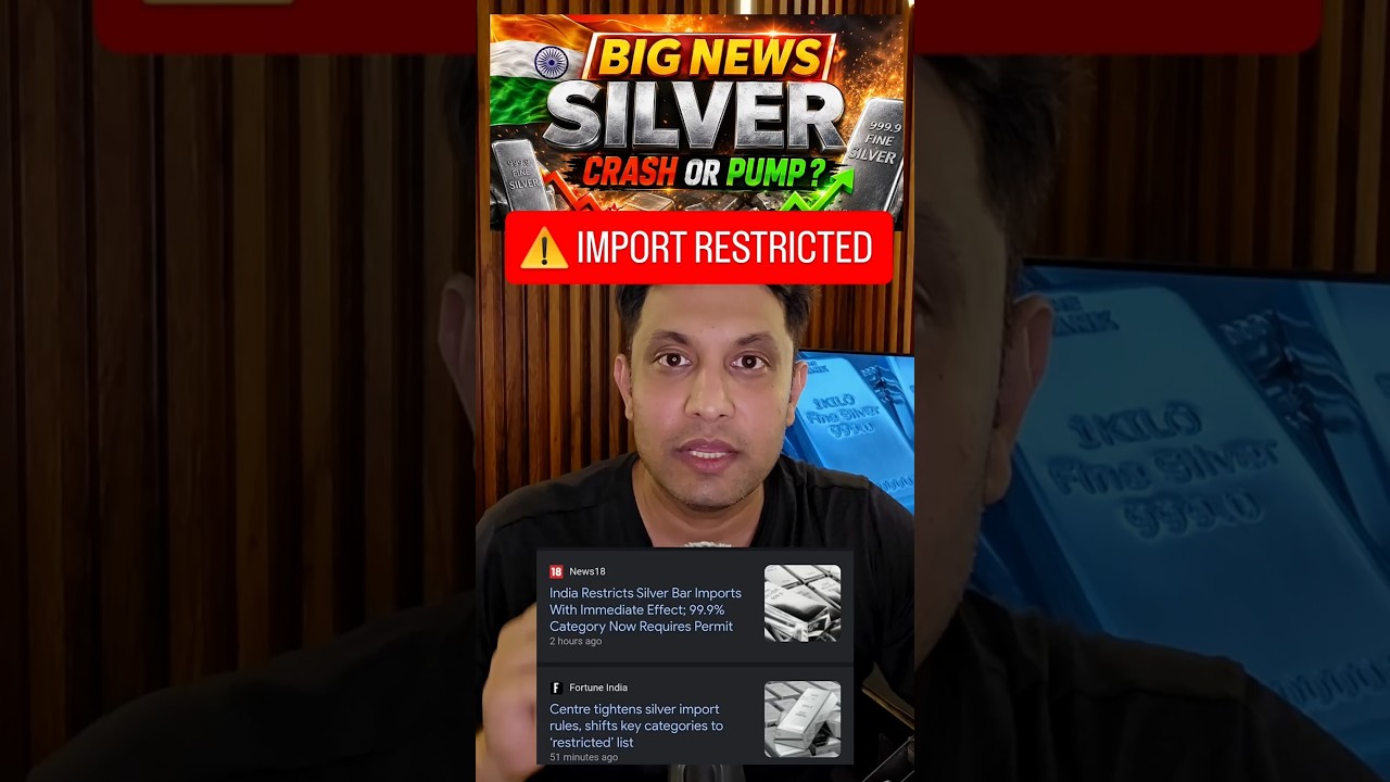 🚨 Big News for Silver - India Restricts Silver Imports & Its Impact?