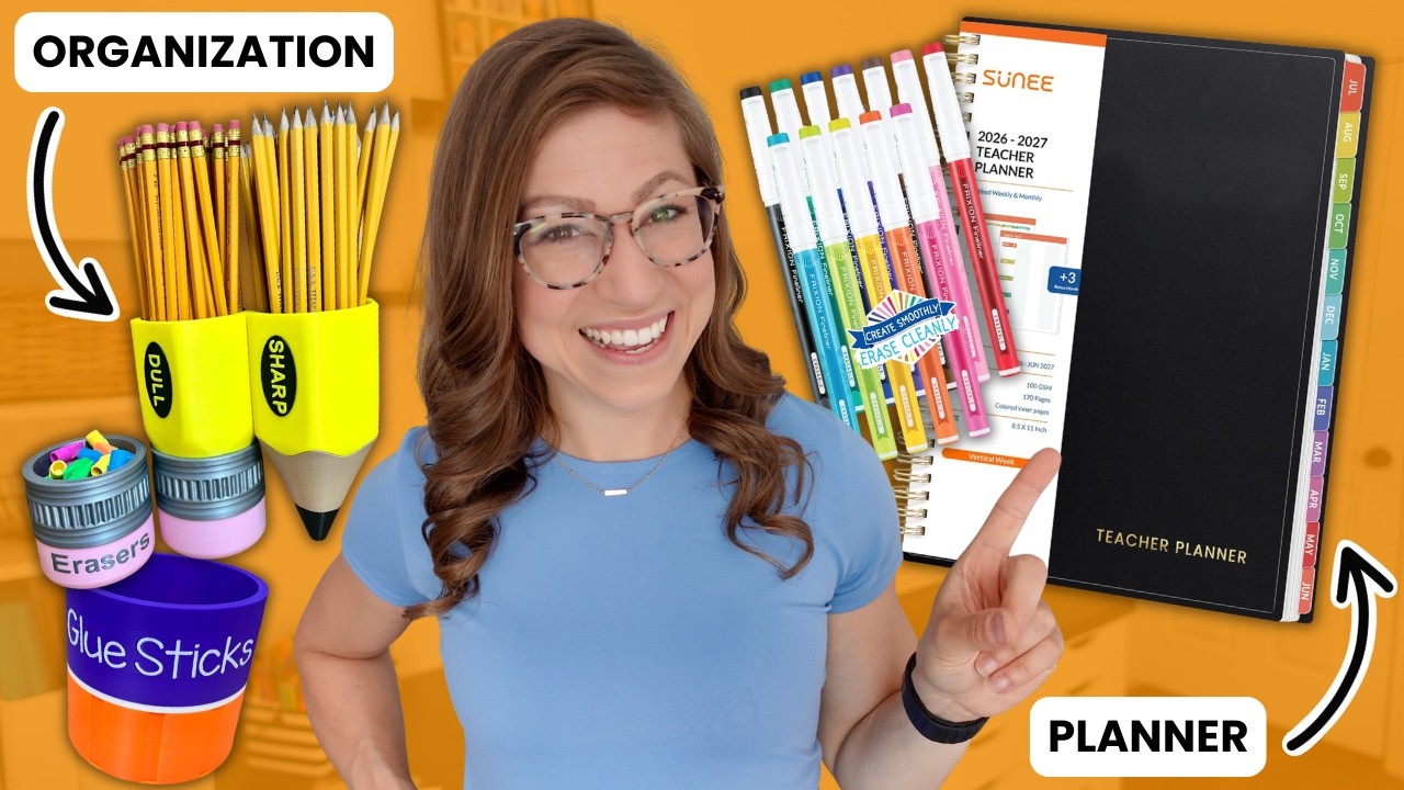 Teacher + Classroom Haul | New Planner, Decor, & Organization Bins