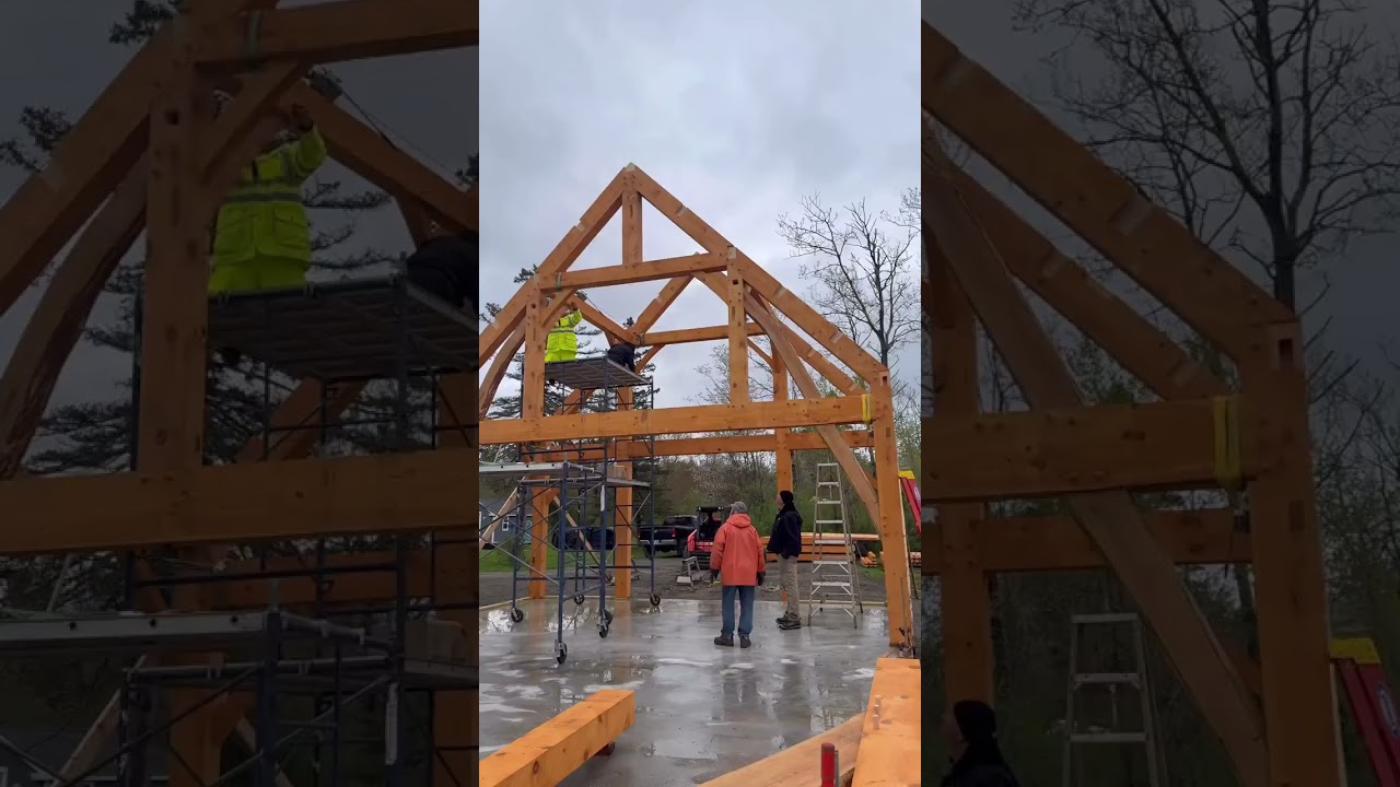 Timber frame barn