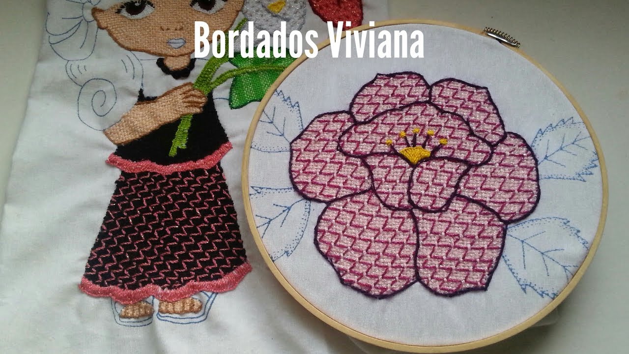 Bordado fantas&iacute;a FALDA O ROSA