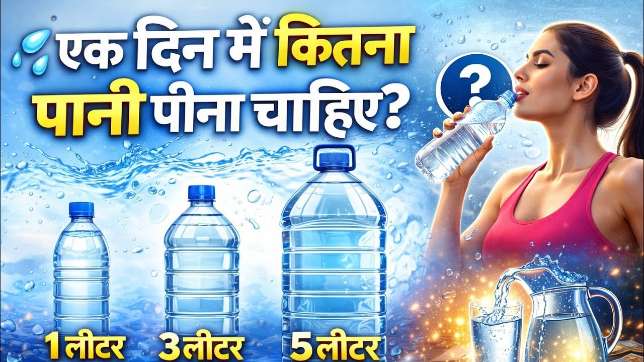 एक दिन में कितना पानी पीना चाहिए? radhe Krishna