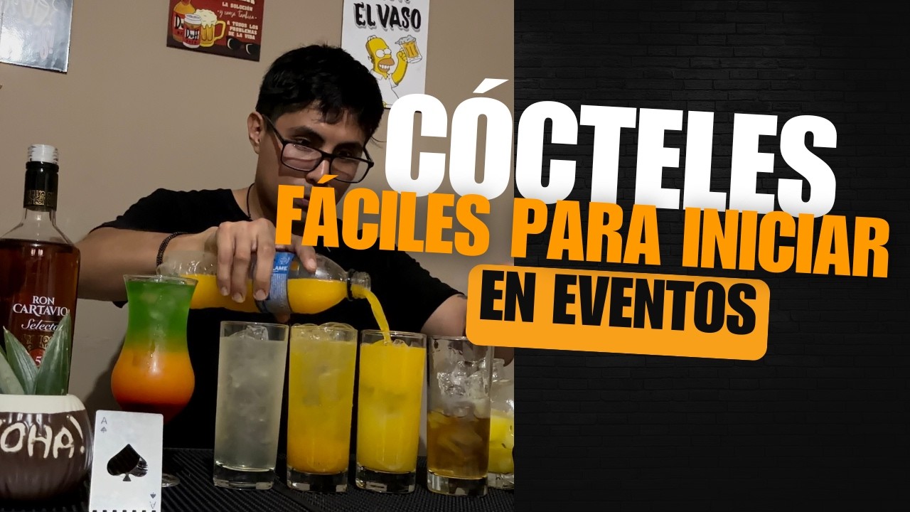 Los 5 MEJORES CÓCTELES para tus PRIMEROS EVENTOS!